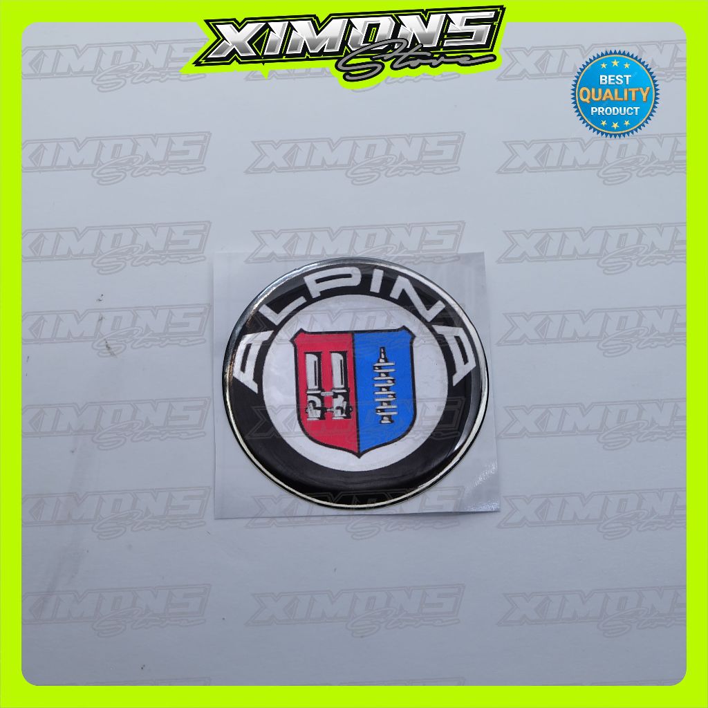emblem alpina / emblem timbul alpina / stiker 3d alpina / stiker emblem alpina / sticker alpina