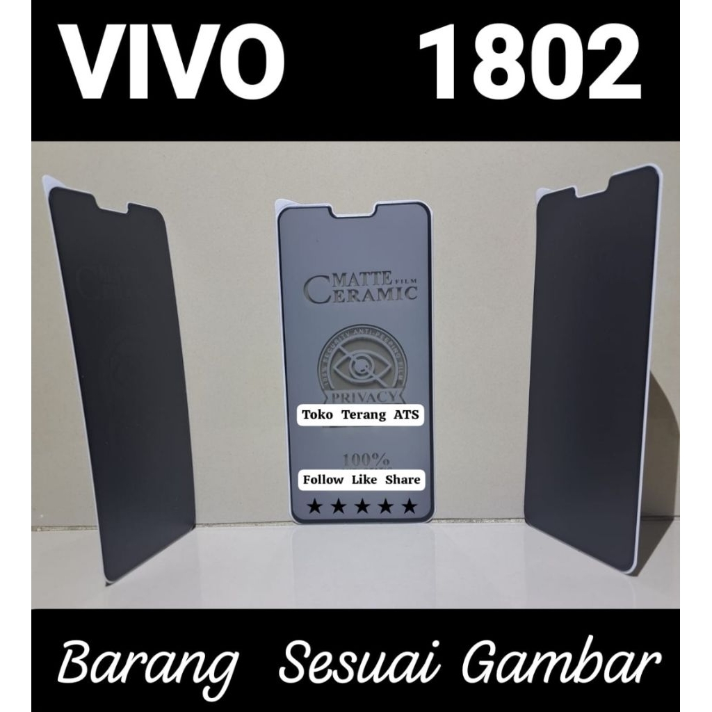 Spy Ceramics Tipe Handphone VIVO 1802 | Toko Terang ATS | Di Follow | Di Like | Di Share | Tempered 