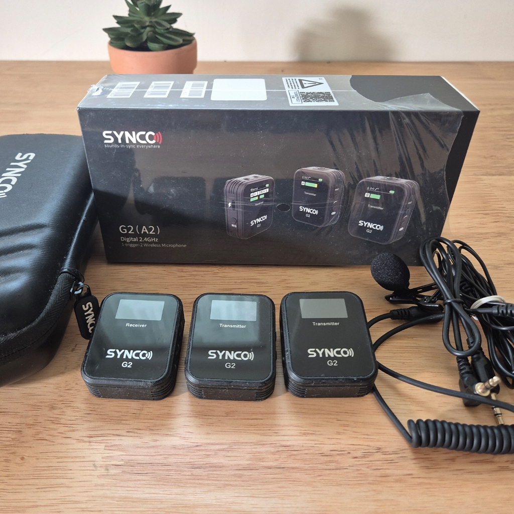 Mic Wireless SYNCO G2 A2 Dual Second bagus