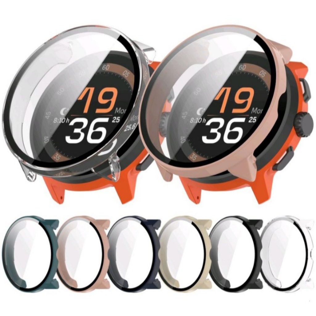 Bumper Case for Suunto RUN Hard PC Screen Protector Case - CLEAR, Suunto RUN