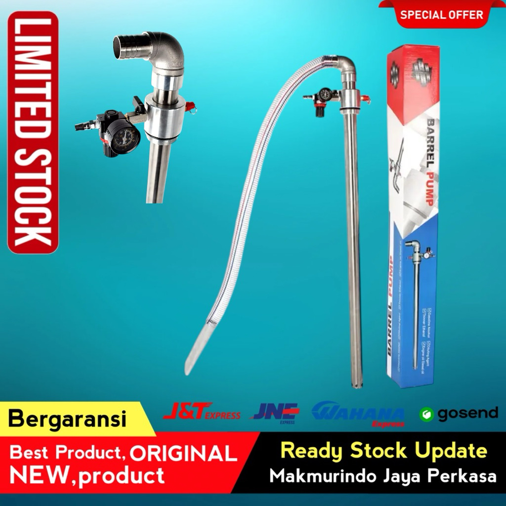 Barrel pump pneumatic stainles 304 pneumatic drum pump sus 304 40mm