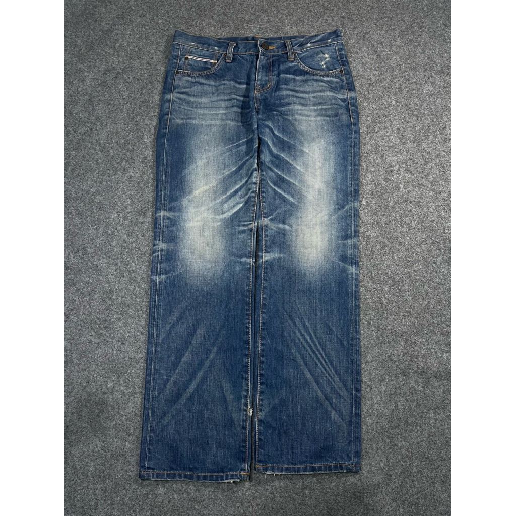 Celana jeans fading Reycle denim second