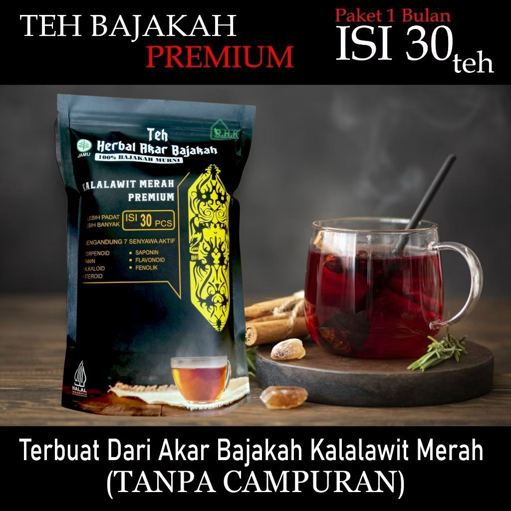 Teh Celup Kayu Akar bajakah asli kalimantan teh bajakah kalalawit merah isi 30