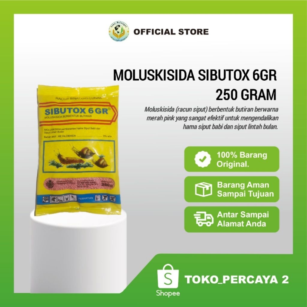 MOLUSKISIDA SIBUTOX 6GR 250GRAM.