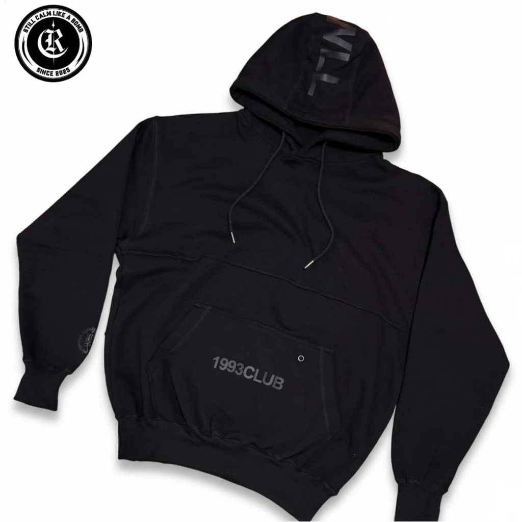 Hoodie rockwel.co “1993 Club” - Hitam