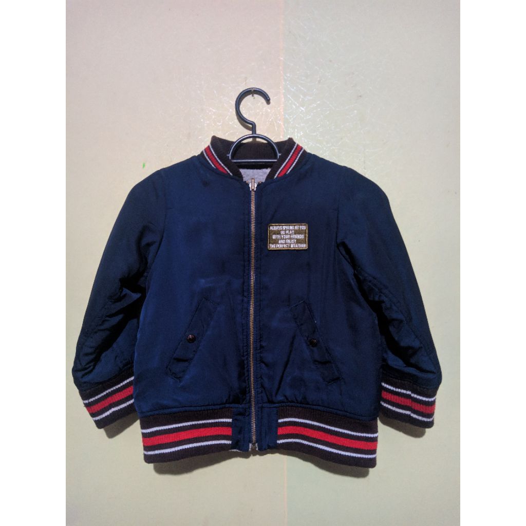 jaket tebal bolbal anak second branded