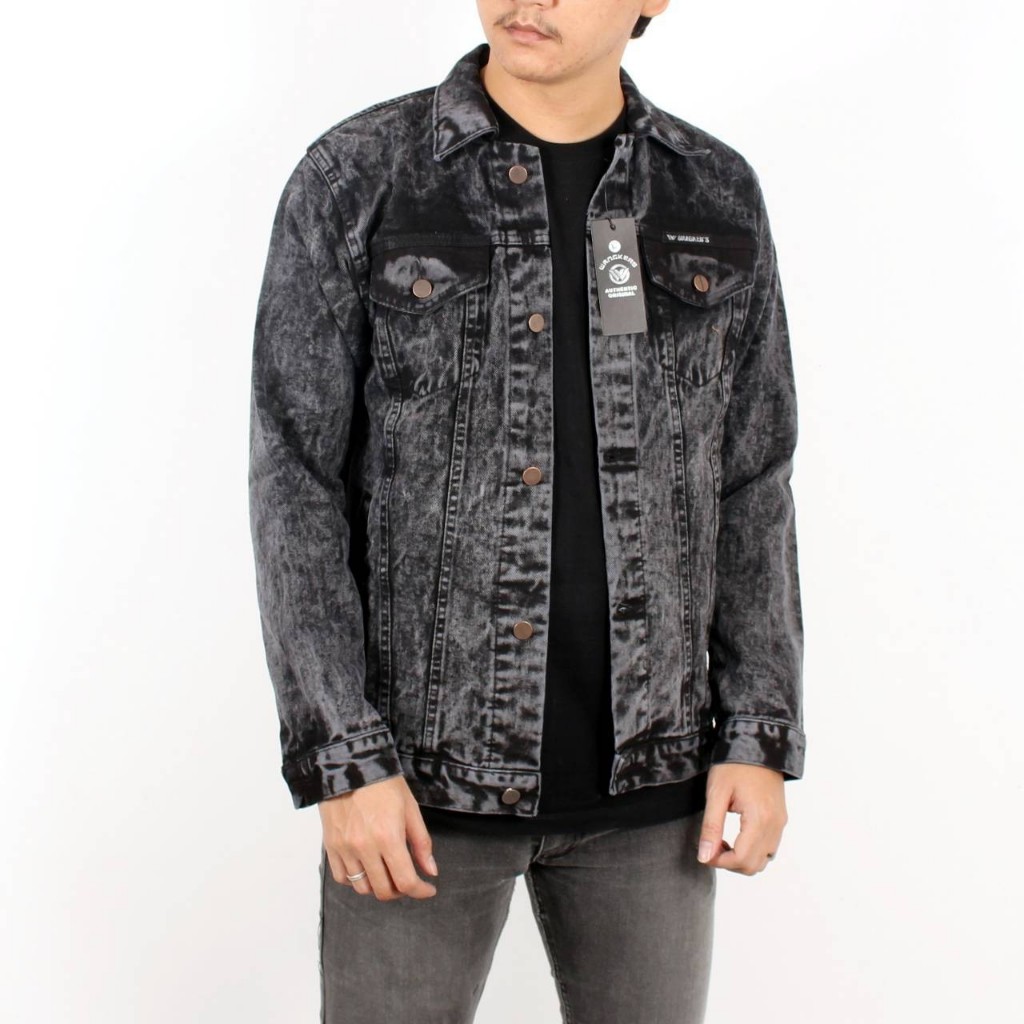 FIRLYCOLLECTION - Jaket Jeans Denim Sandwash / Jaket Jeans Pria / Jaket Jeans Denim Pria