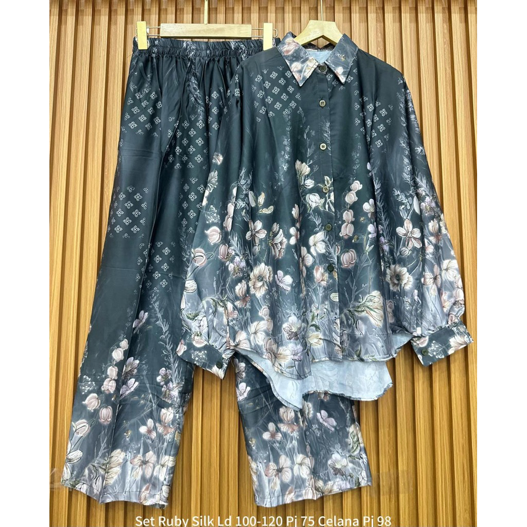 Setelan Ruby Silk | Setelan hijab | Setelan Kekinian