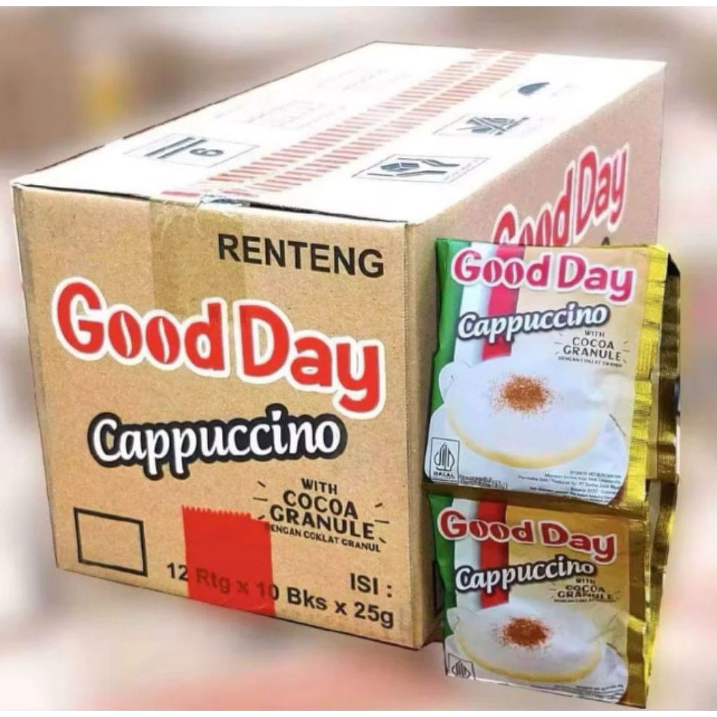 GOOD DAY CAPPUCCINO, KOPI GOOD DAY CAPPUCCINO 5PCS