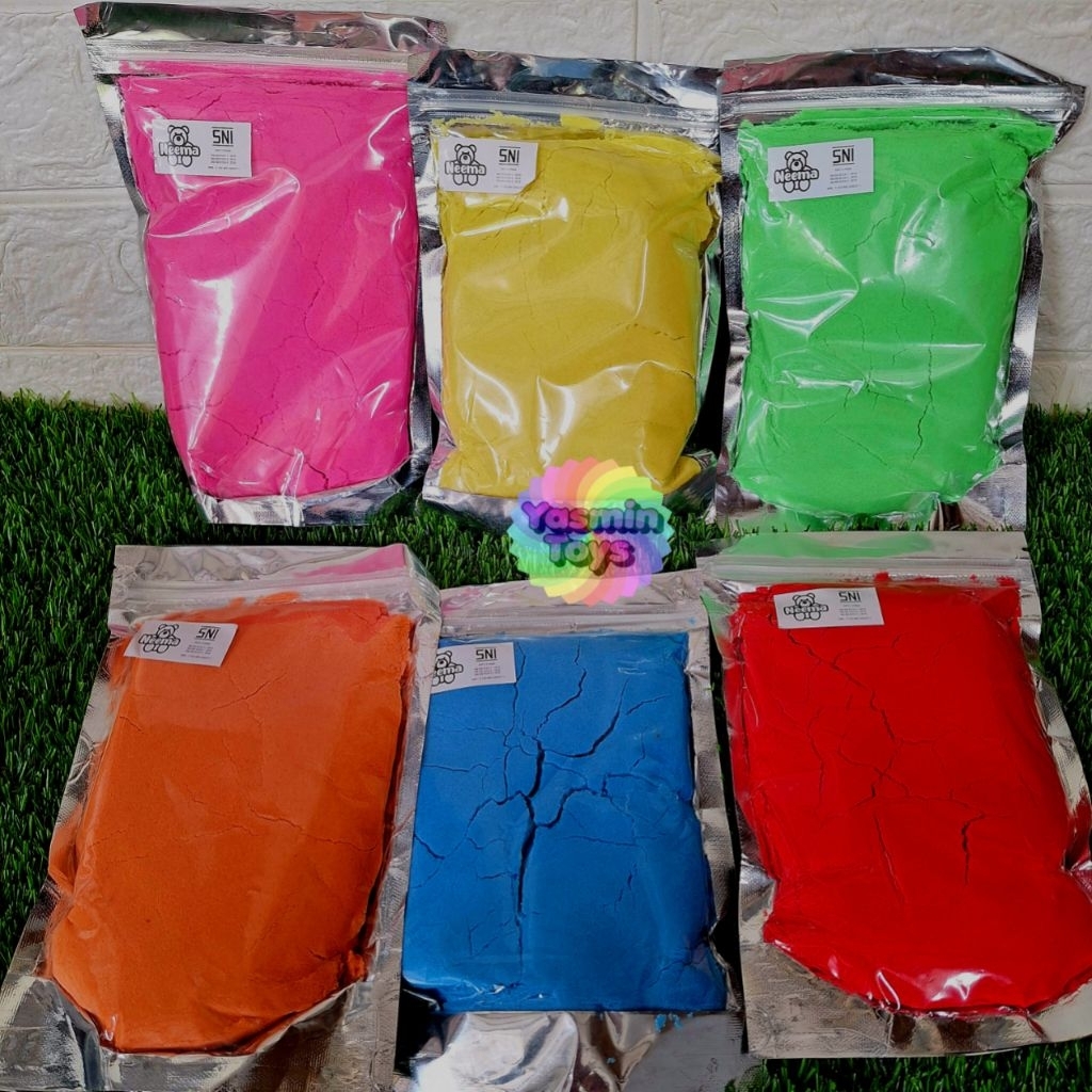 500gram Mainan anak pasir warna warni
