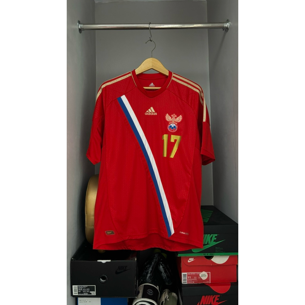 Jersey Russia Adidas Home 2012/2013 #17 DZAGOEV
