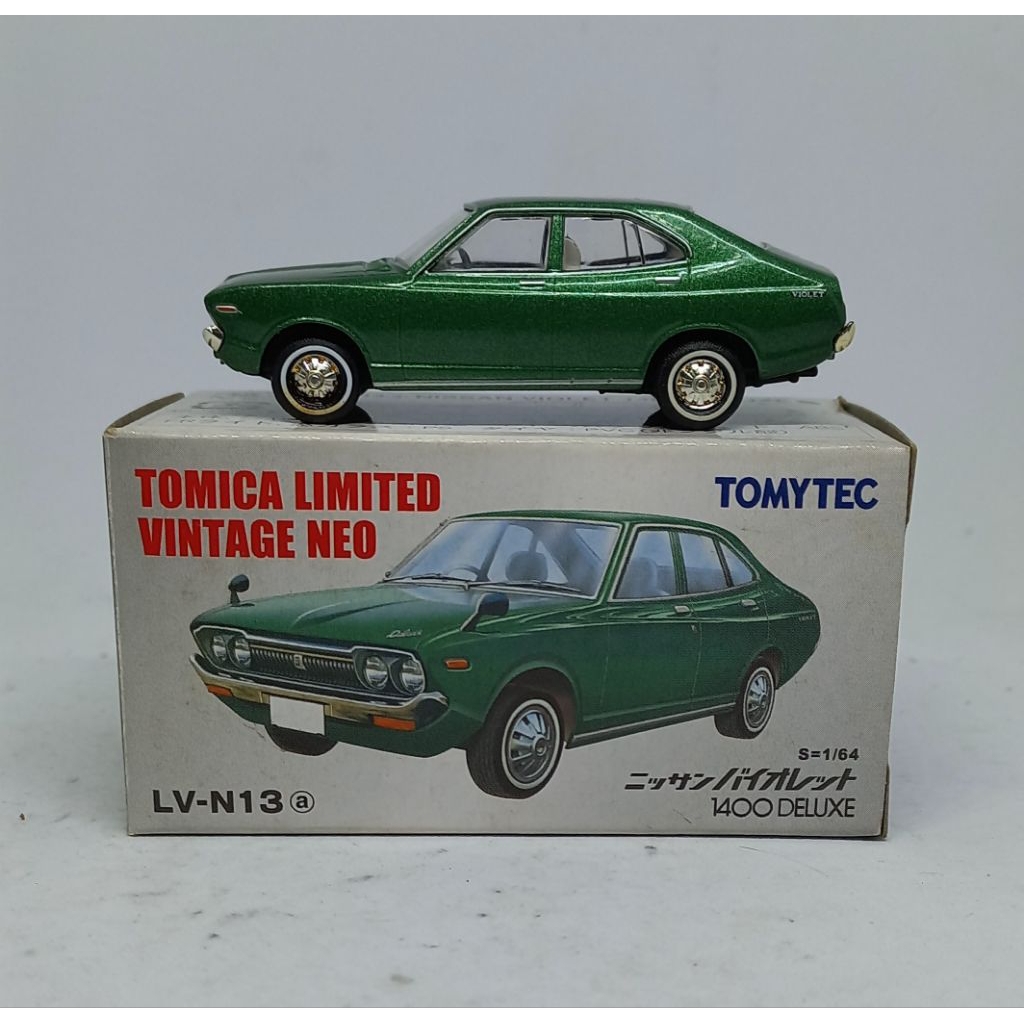 tomica limited vintage neo tlv nissan violet 1400 deluxe / datsun 160j lv-n13 tomytec diecast (t)