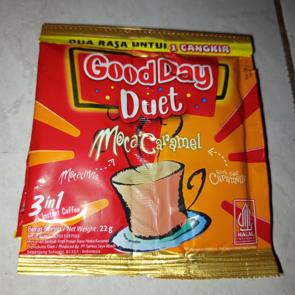 GoodDay Duet 22gr | Kopi Instan dua rasa