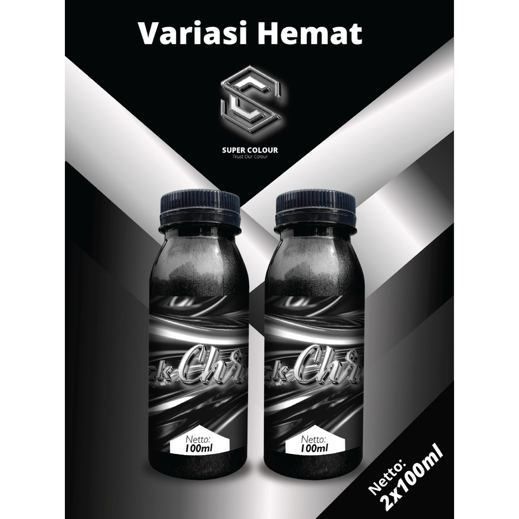 Cat Pu Black Chrome  Super Colour  kemasan 200ml Original