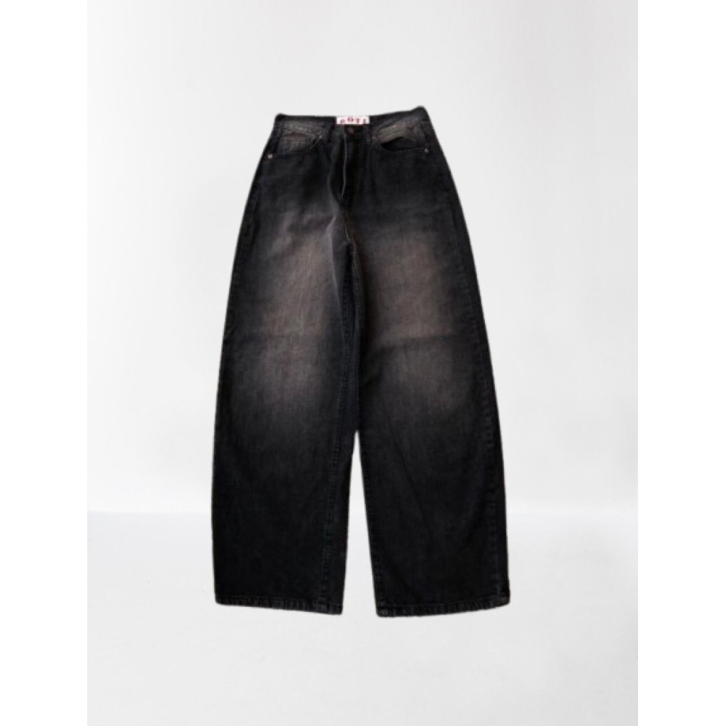 baggy jeans black wash by ootj