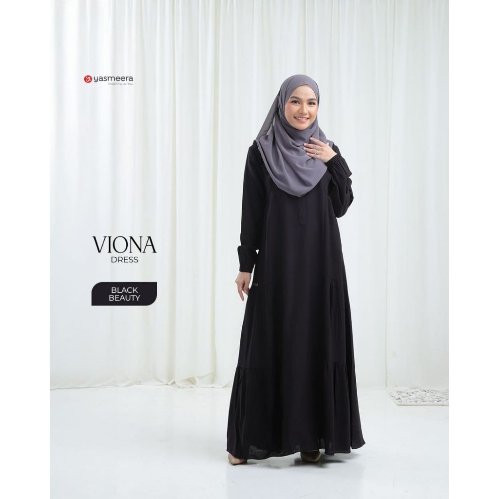 Gamis Polos Gamis Polo Linen Premium Viona Dress By Yasmeera ( Gamis Saja )