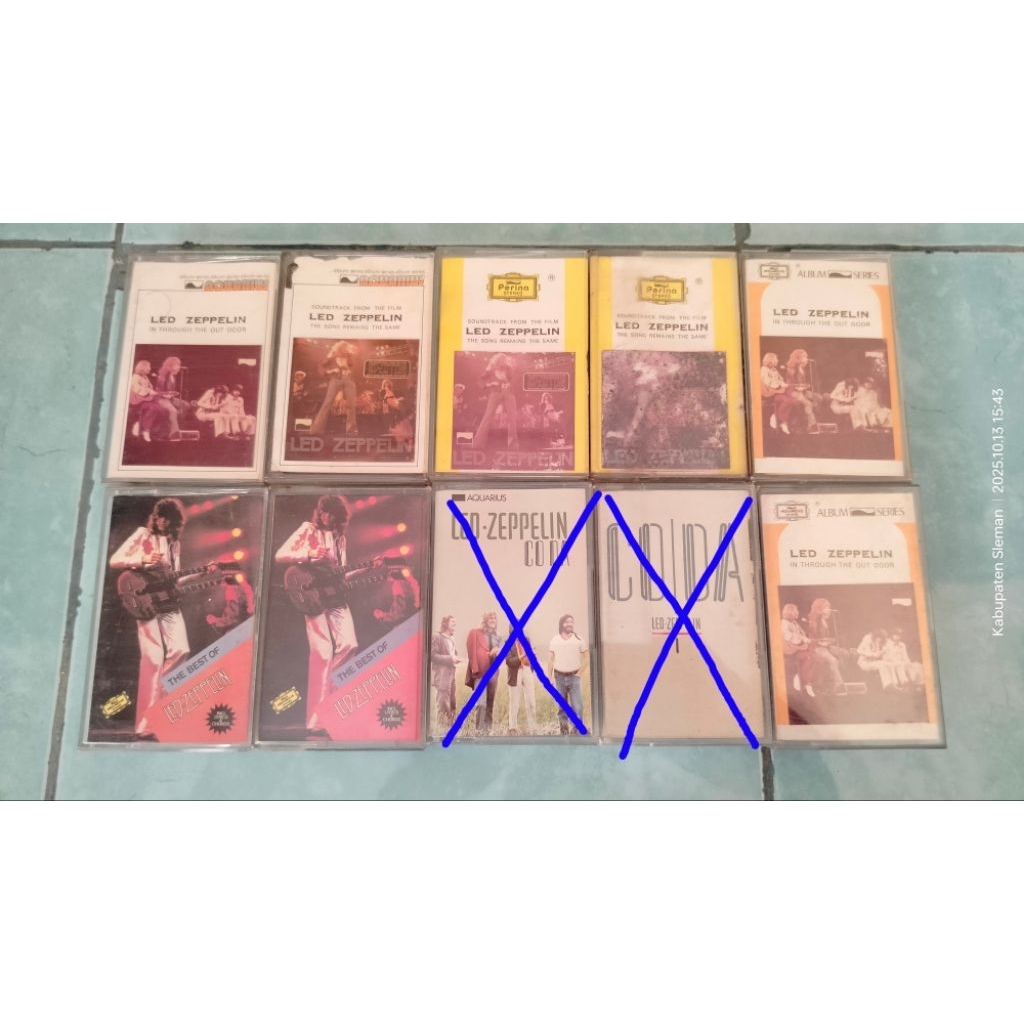 kaset Led Zeppelin & Robert Plant