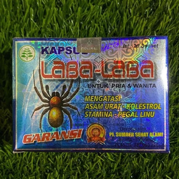 Kapsul Laba laba BIRU Original/ 1box 20sachet