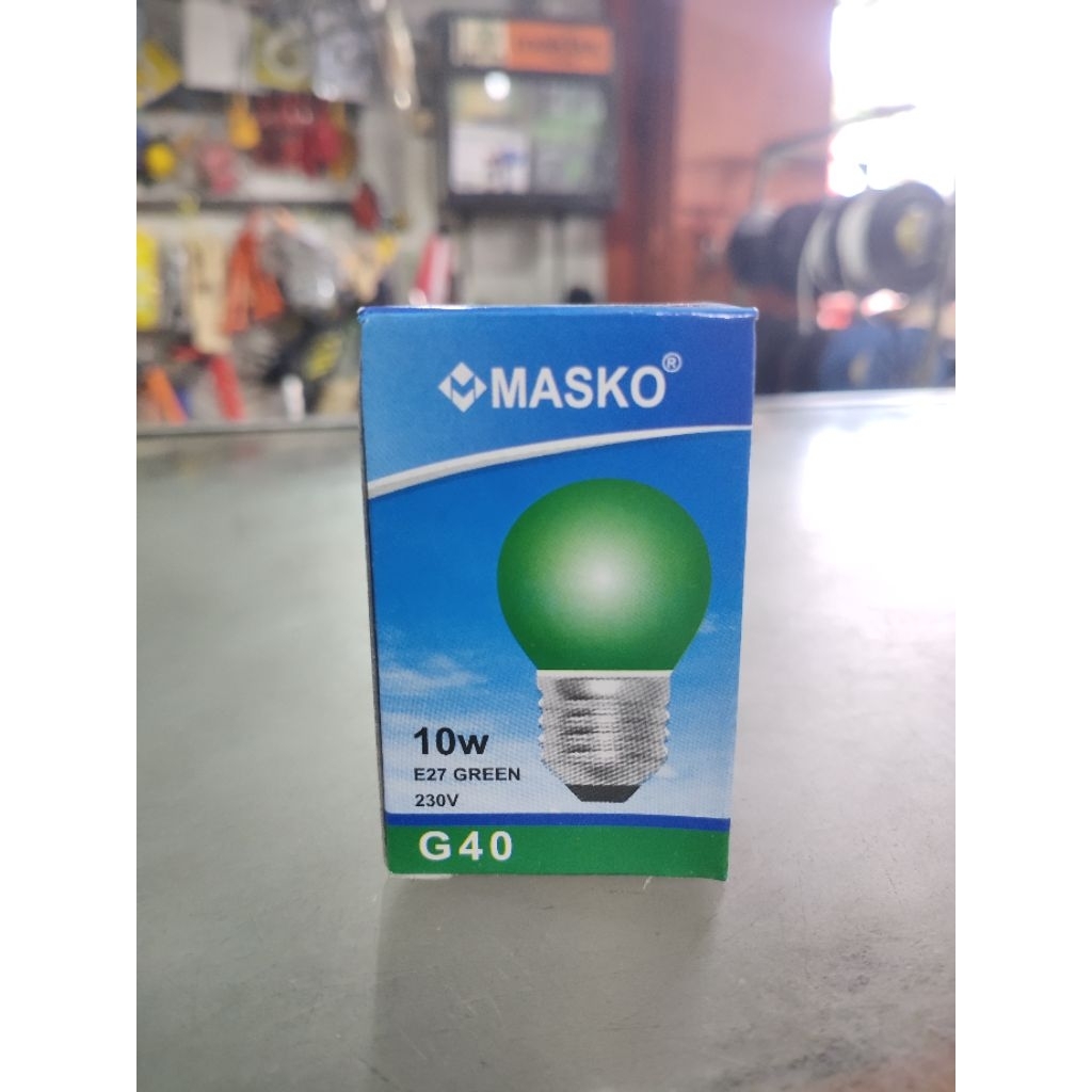 LAMPU LED BOHLAM PIJAR MASKO E27 GREEN