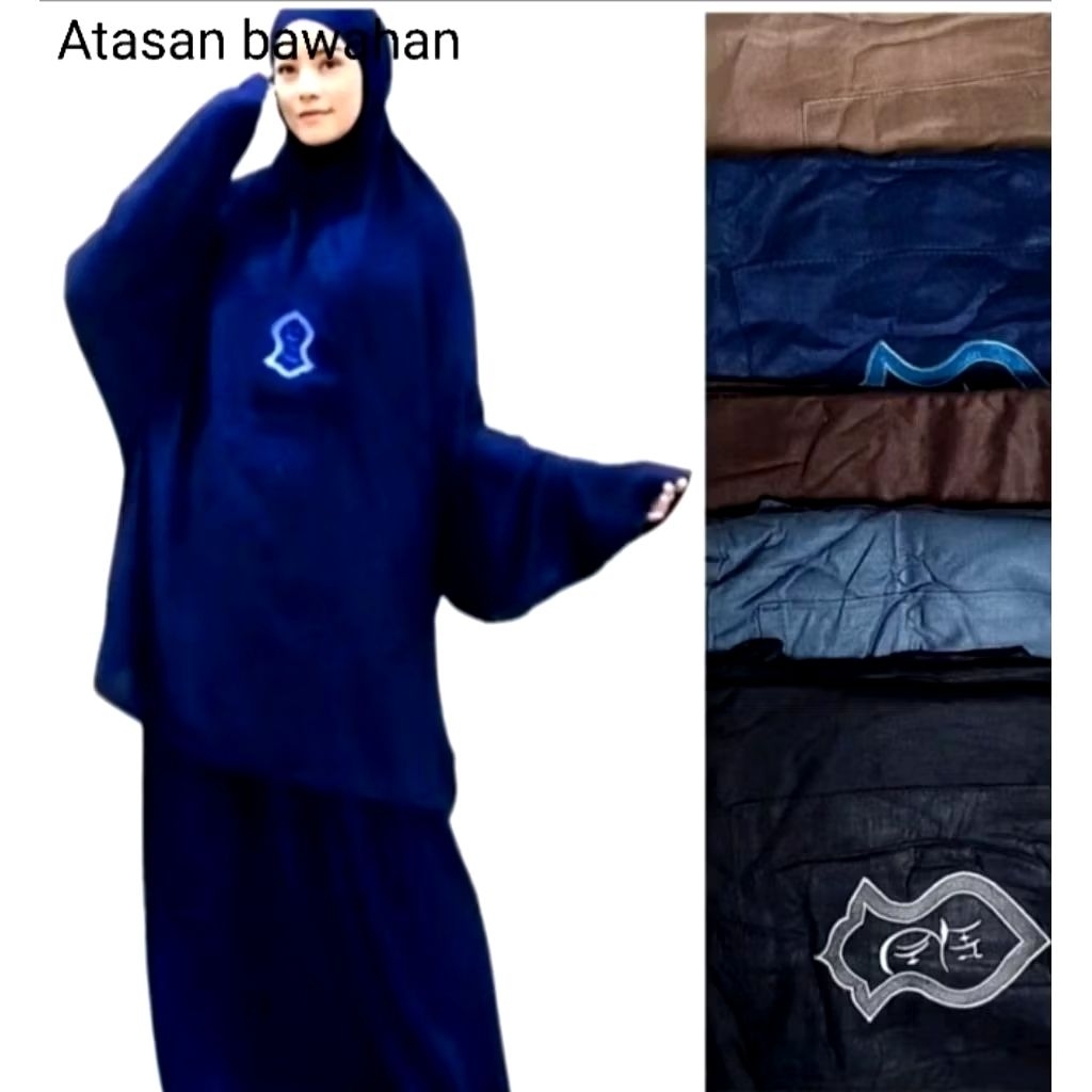 Mukena lengan Terompah Hadramaut Yaman, atasan bawahan