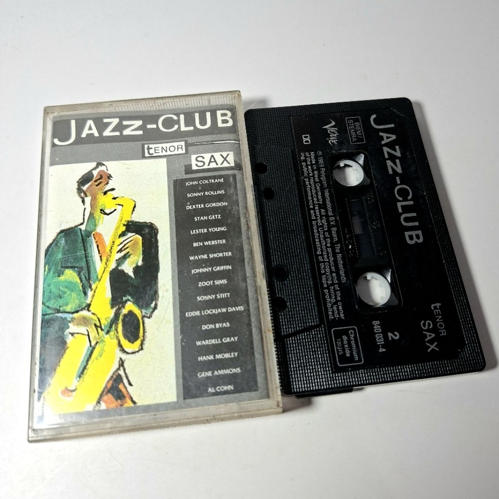 Kaset Pita Jazz Club Tenor Sax John Coltrane Stan Getz Dll (Import)