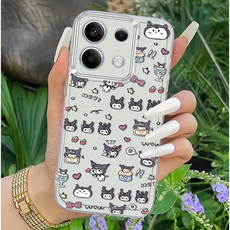 Casing TPU Transparan MOTIF KARTUN CHIBI KUROMI COCOK UNTUK XIAOMI/REDMI/POCO/Mi10/Mi10T Mi11 LITE/P