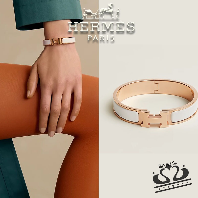 HERMES 18K /750 Emas Asli New Farandole emas gelang Aksesoris Fashion Gelang Emas asli bata penuh