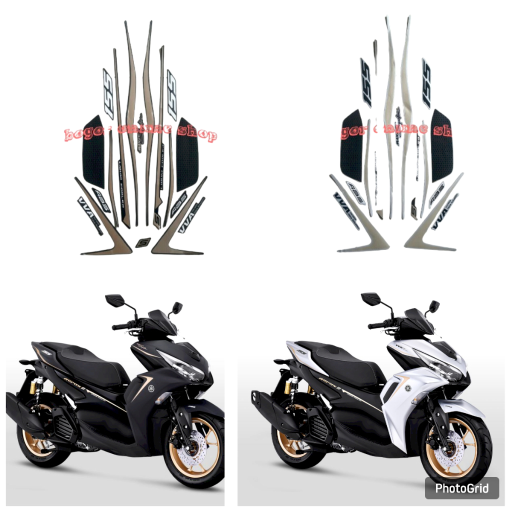 stiker motor aerox vva 155 s 2021 abs