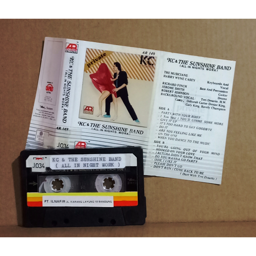 KC & THE SUNSHINE BAND - ALL IN NIGHTS WORK - Kaset