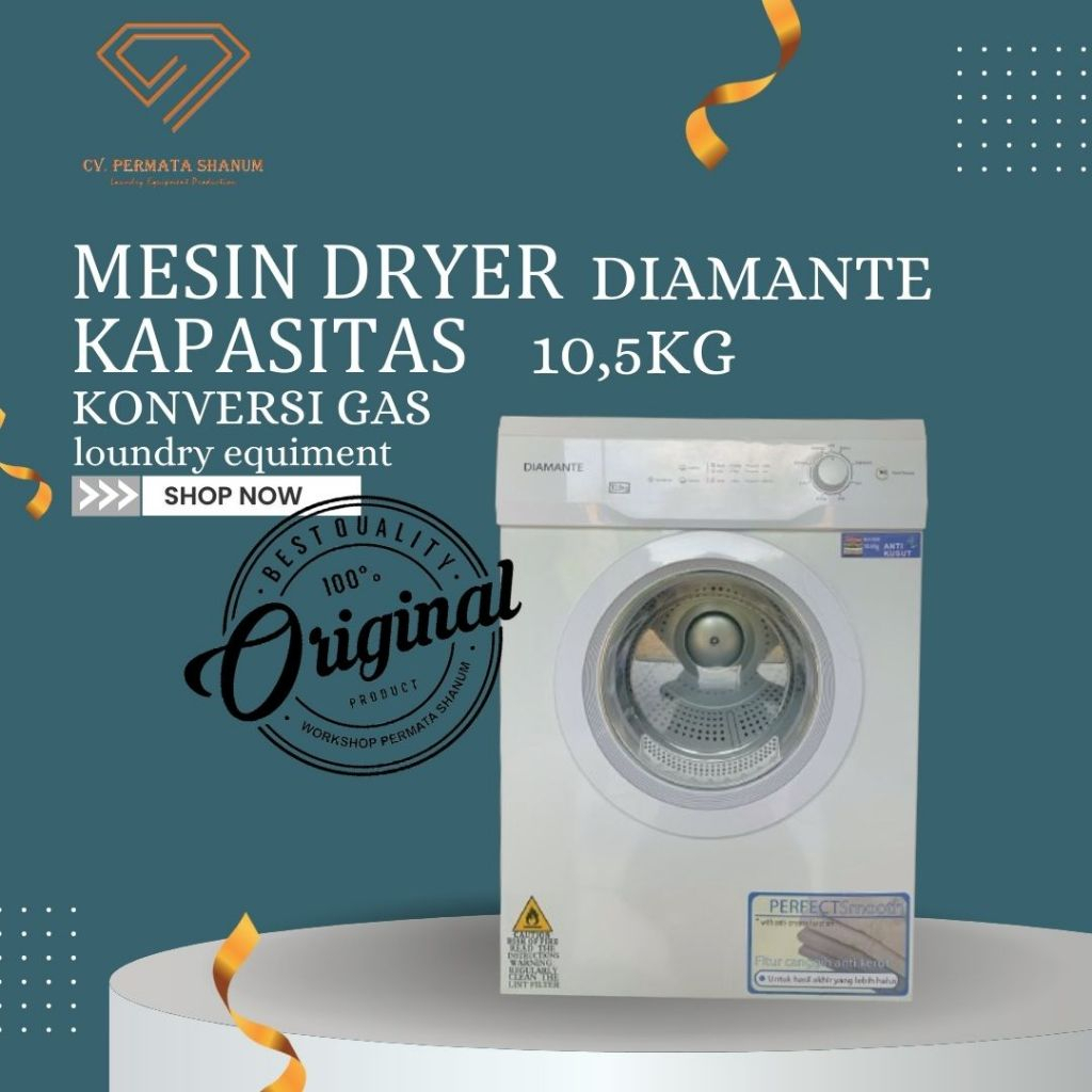 Dryer Pengering Diamante Konversi Gas /Dryer Loundry /Dryer Konversi