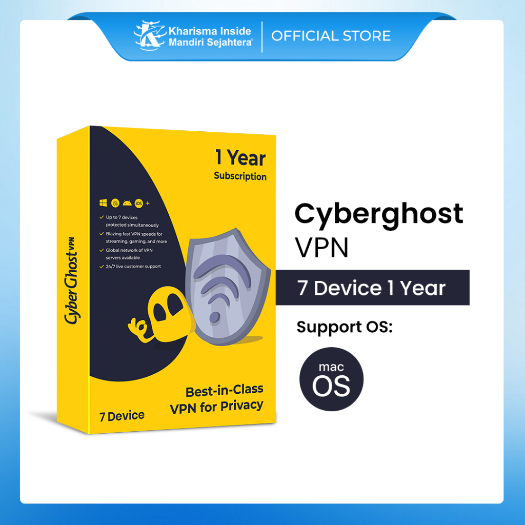 For Mac OS Software CyberGhost VPN Original 7 Device