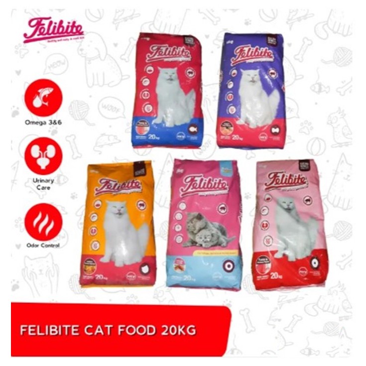 GRATIS ONGKIR || FELIBITE KARUNGAN 20KG PAKAN KERING KUCING KESAYANGAN