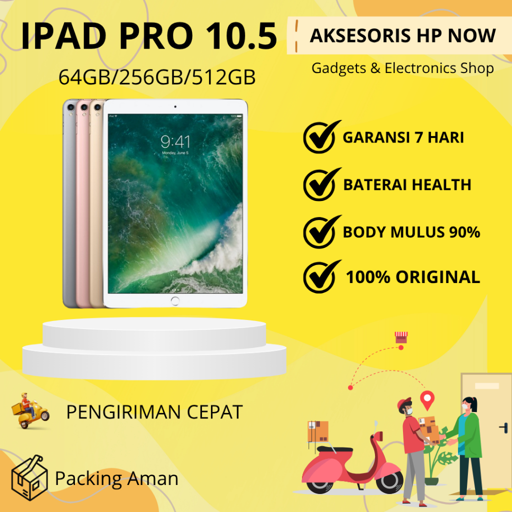 Ipad Pro 10.5 Inch 2017 64GB 256GB Wifi Only Second ORIGINAL - AHN