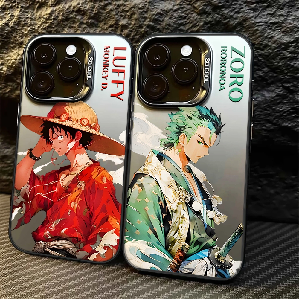Premium matte Hard Casing Hp Oppo Reno 14 Pro 5G One Piece Kimono Luffy Zoro Case Untuk Oppo Reno 14