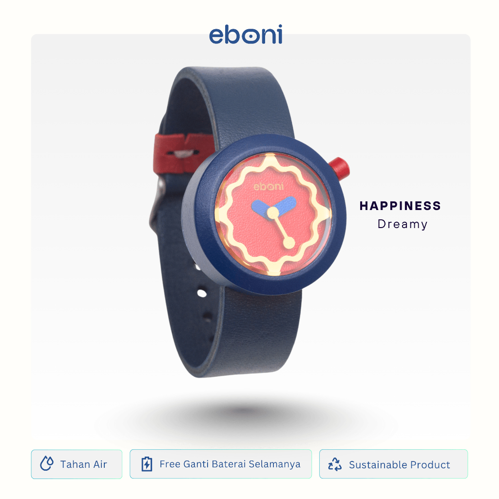 Eboni Jam Tangan Kayu Happiness - Dreamy