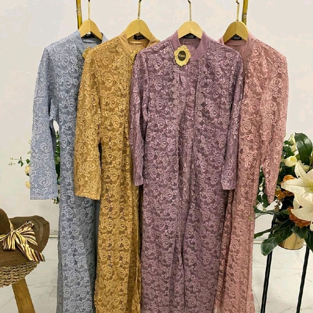 angelina gamis brukat tozzo kode 490