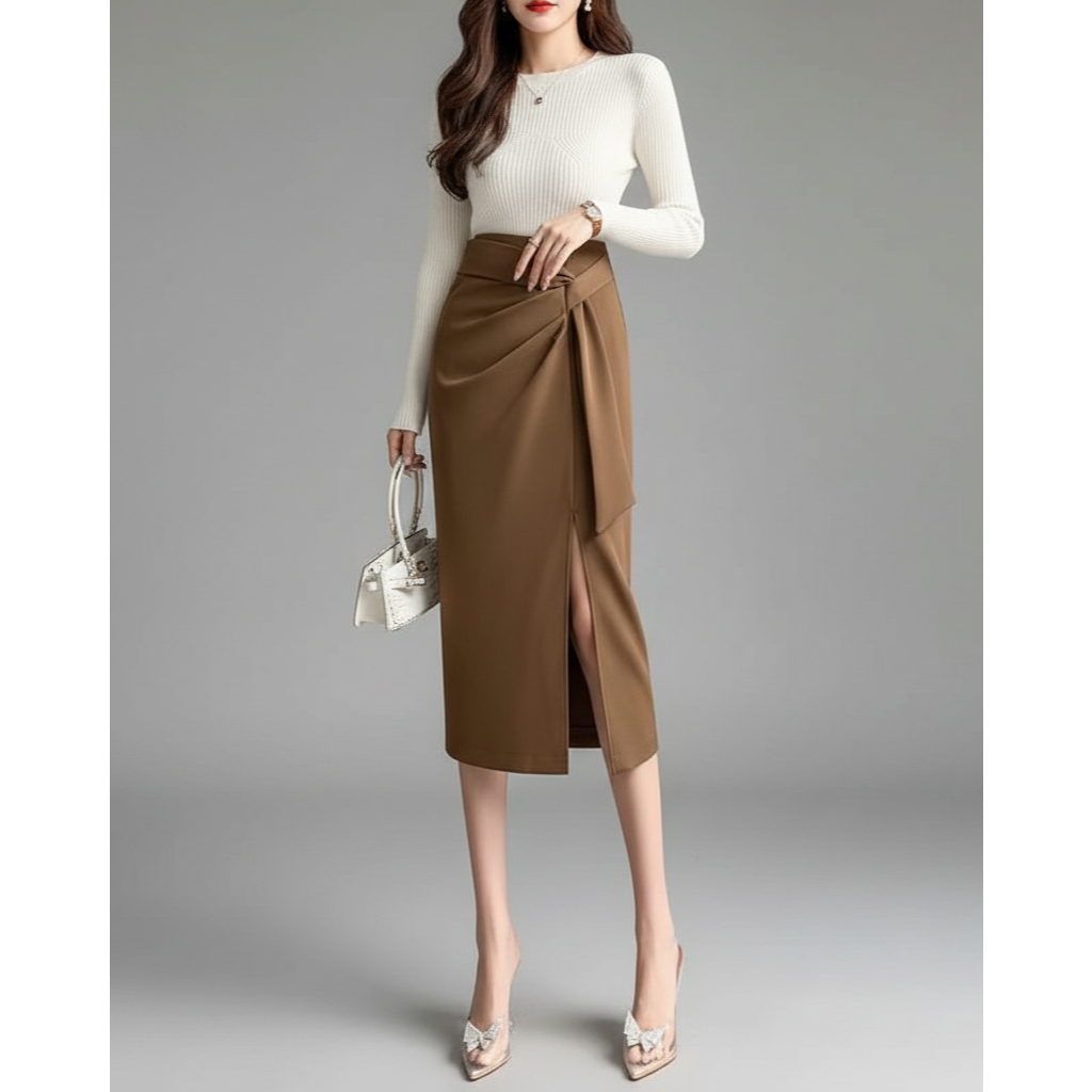 Tamara Midi Skirt Rok Style Korea