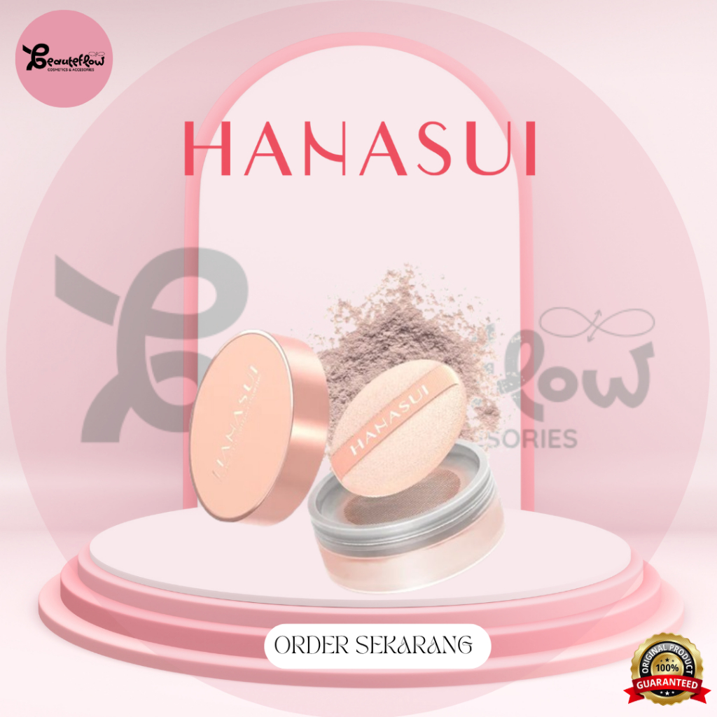 Hanasui Perfect Fit Setting PowderBedak Tabur Halus Ringan Natural Coverage