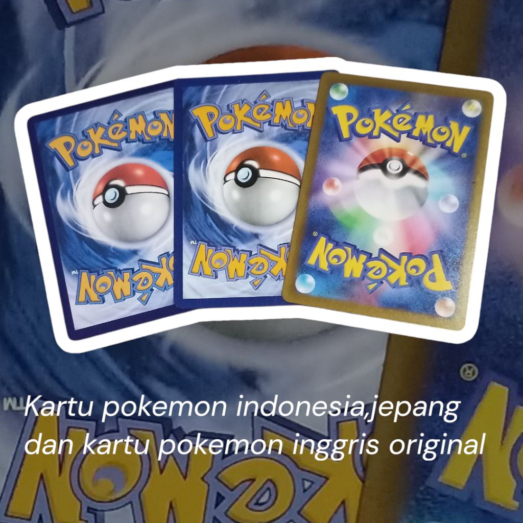 kartu pokemon indonesia,china,jepang original