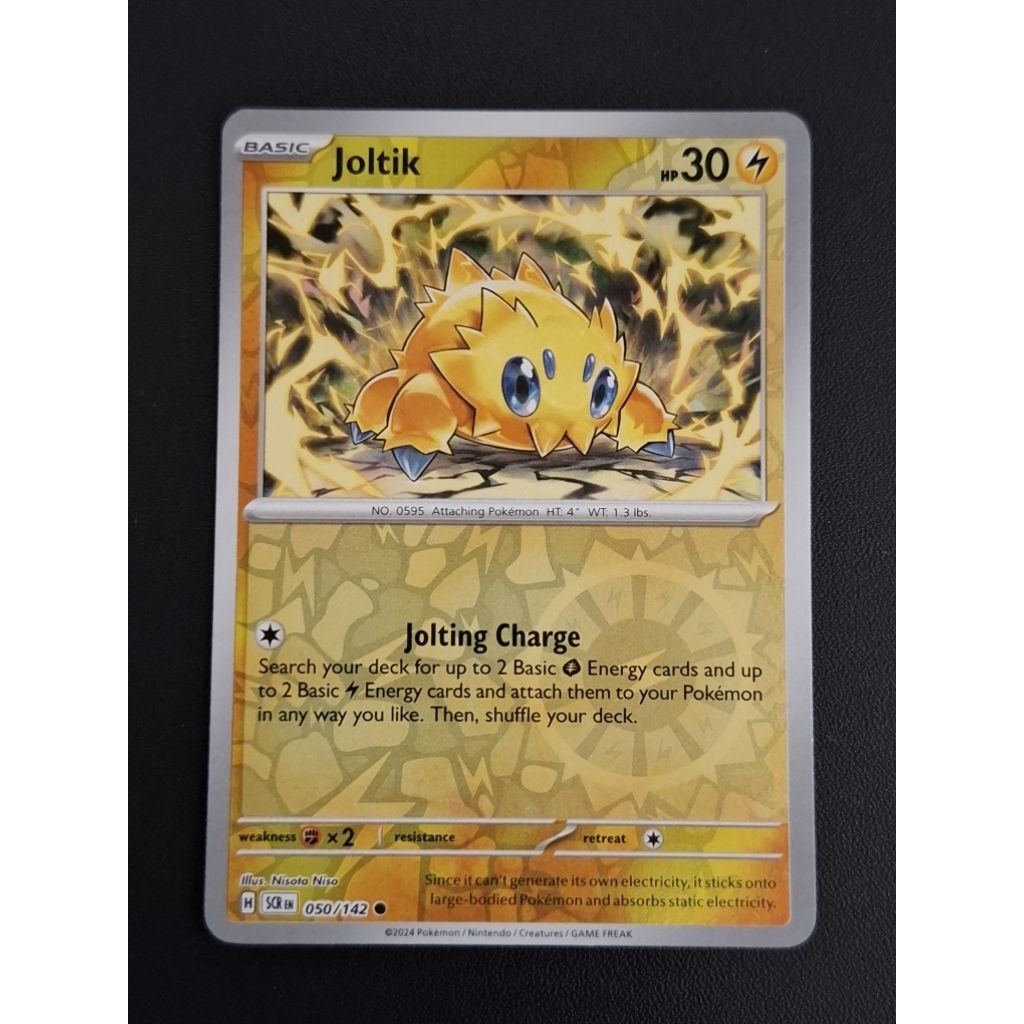 kartu pokemon original holo reverse Joltik SCR 050/142