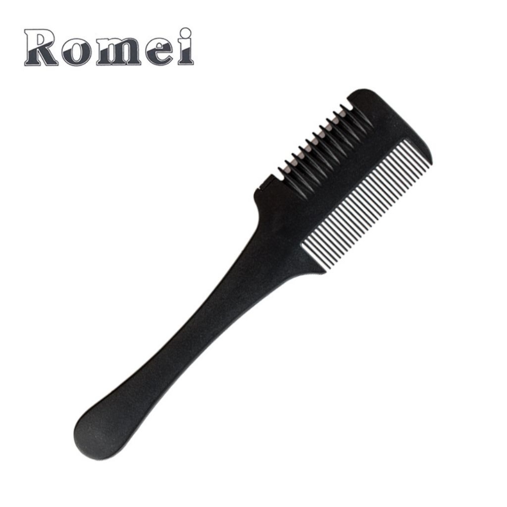Sisir Komet Potong Rambut Poni Anak / Penipis Rambut Isi Silet Hitam Salon Comet