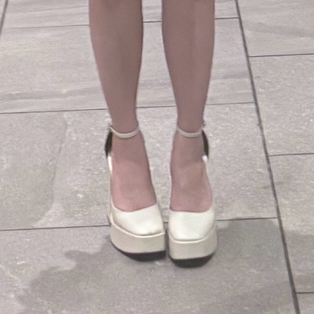 preloved heels putih size 35 insole 21-21.5cm heels 13cm