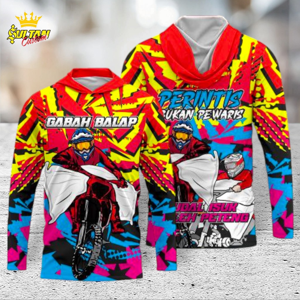 Jersey Ojek Gabah Rider Gabah Balap Baju Jersey Grasstrack Ojek Gabah Bahan Adem