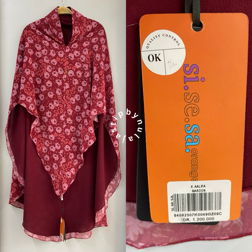 Jastipbynula | Sisesa Khimar Aalifa Maroon