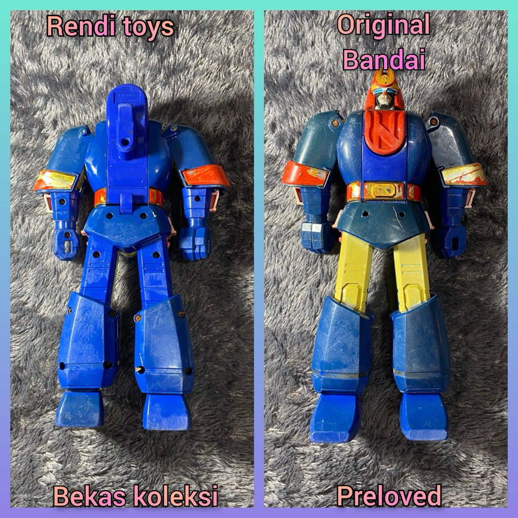 Vintage 1995 Bandai Mighty Morphin Power Rangers Ninjor Blue Ninja Zord Original Bandai | Bekas Kole