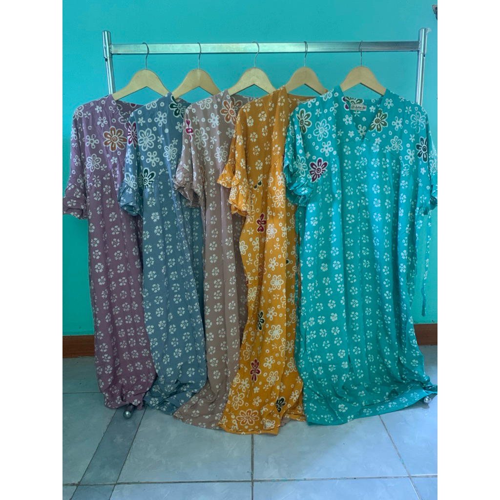 daster bunga bunga batik  sultan  ayu original