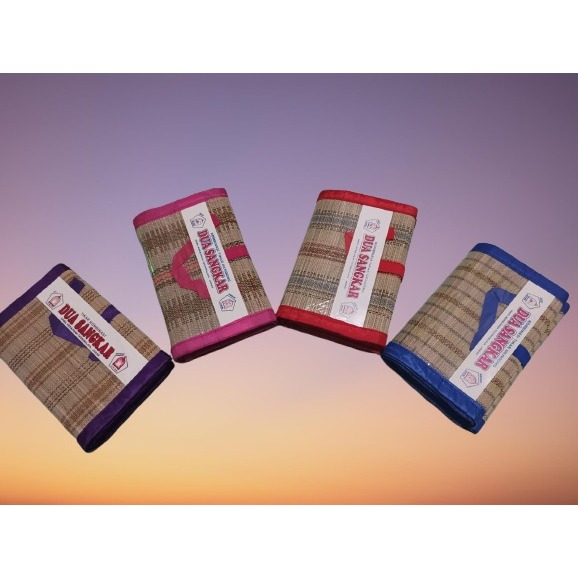 Tikar Lipat Piknik Mini Bahan mendong ukutran 114cm x 70cm