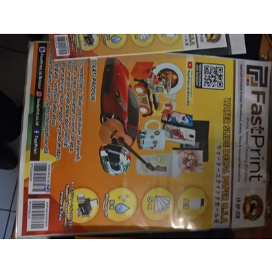 Fast Print Kertas Water Slide Decal Paper USA Ukuran A3 150 Gram