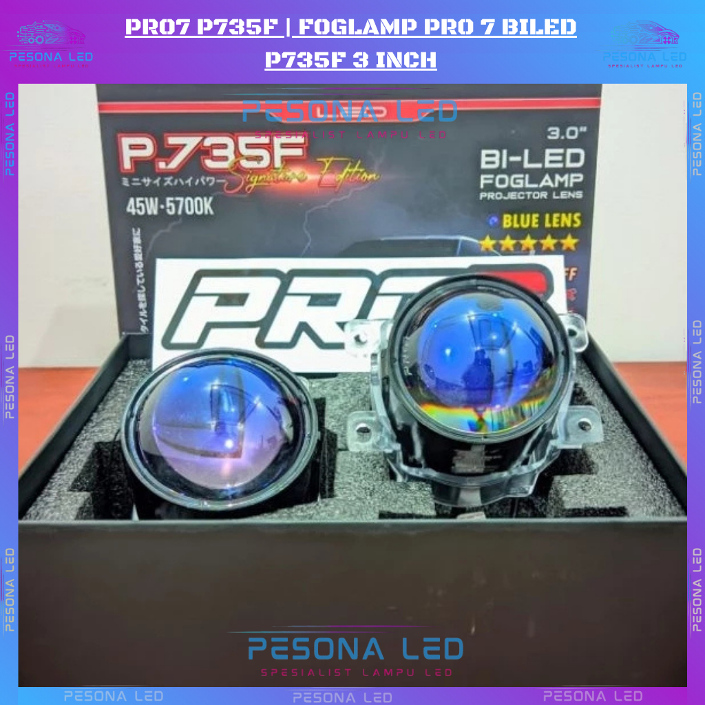 PRO7 P735F | FOGLAMP PRO 7 BILED P735F 3 INCH Honda & Universal