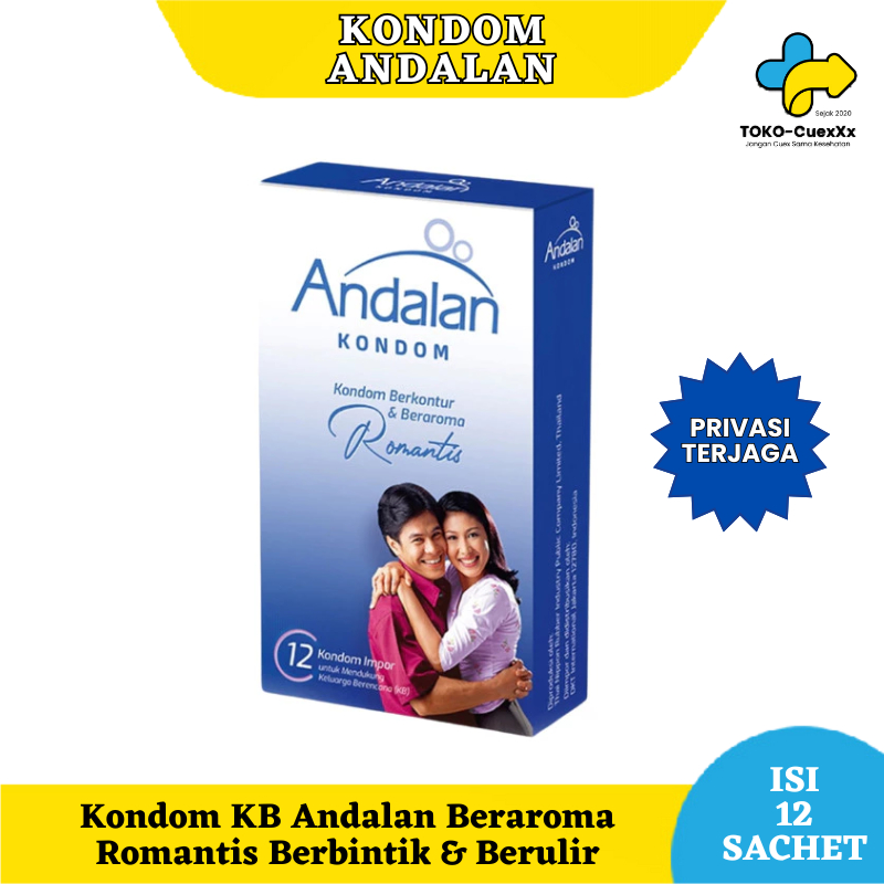 Kondom Andalan Isi 12 Sachet - Kondom Bergerigi Privasi Aman 100%